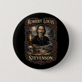 Bóton Redondo 5.08cm Robert Louis Stevenson