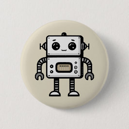 Bóton Redondo 5.08cm Robô