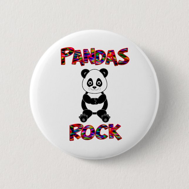 Bóton Redondo 5.08cm Rocha das pandas (Frente)
