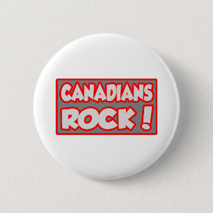 Bóton Redondo 5.08cm Rock Canadiano!