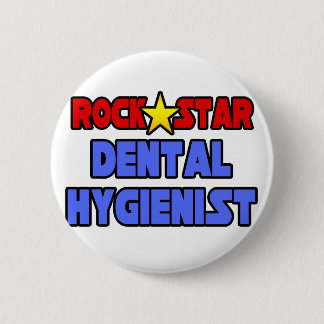 Bóton Redondo 5.08cm Rock Star Dental Hygienist