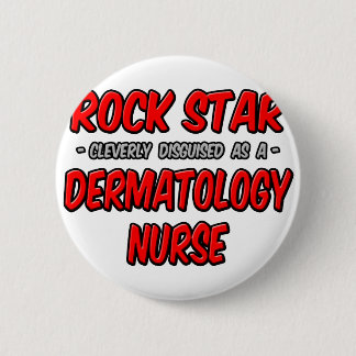 Bóton Redondo 5.08cm Rock Star. Enfermeiro Dermatológico