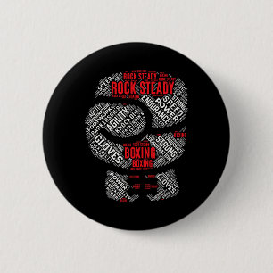 Bóton Redondo 5.08cm Rock Steady Boxing Glove Parkinson