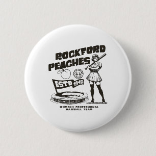 Bóton Redondo 5.08cm Rockford Peaches Women's Bysebyll Team 1943 - Copy