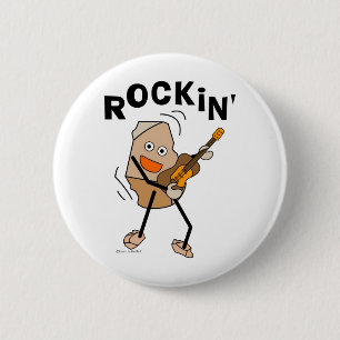 Bóton Redondo 5.08cm Rockin' Guitar