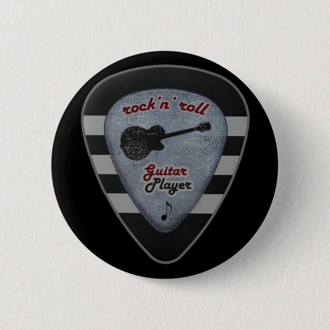 Bóton Redondo 5.08cm rock'n' roll para sempre (Frente)