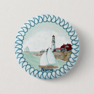 Bóton Redondo 5.08cm Rocky Lighthouse