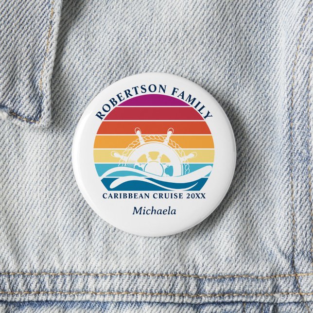 Bóton Redondo 5.08cm Roda do Navio Ultrassértico do Cruzeiro Familiar P (Criador carregado)