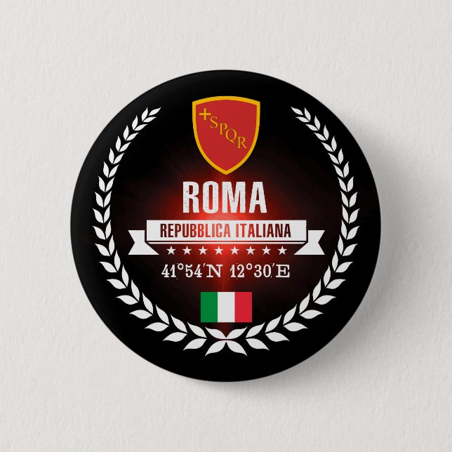 Bóton Redondo 5.08cm Roma (Frente)