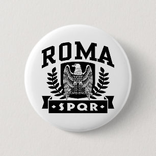 Bóton Redondo 5.08cm Roma SPQR