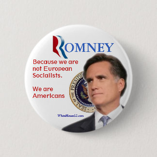 Bóton Redondo 5.08cm Romney para o presidente