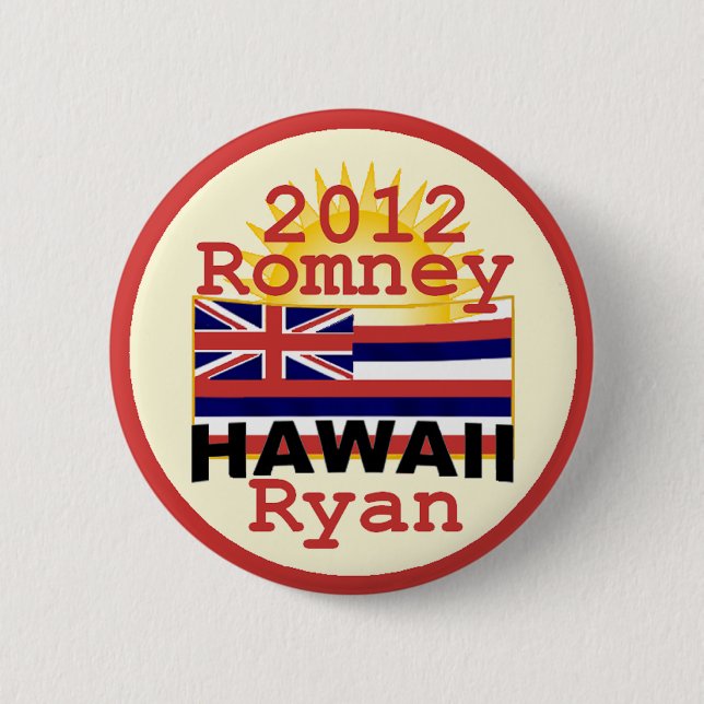 Bóton Redondo 5.08cm Romney Ryan (Frente)
