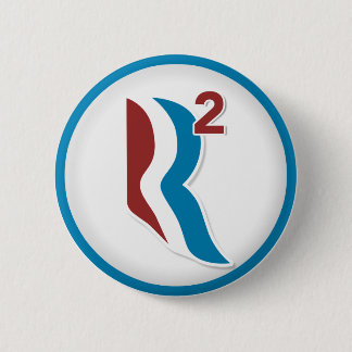Bóton Redondo 5.08cm Romney Ryan R esquadrou o logotipo redondo