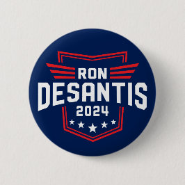 Bóton Redondo 5.08cm Ron Desantis 2024 para eleição presidencial