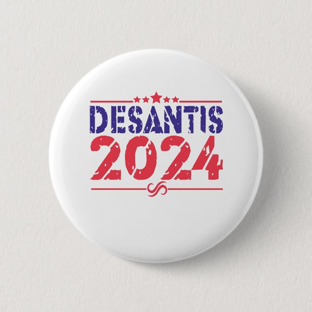 Bóton Redondo 5.08cm Ron DeSantis 2024 Presidente Eleito Presente (Frente)