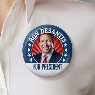 Bóton Redondo 5.08cm Ron DeSantis para o Presidente 2024 - Foto da Camp