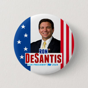 Bóton Redondo 5.08cm Ron DeSantis para o Presidente Button