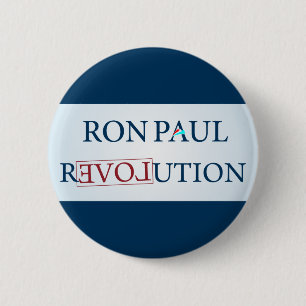 Bóton Redondo 5.08cm Ron Paul