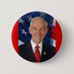 Bóton Redondo 5.08cm Ron Paul