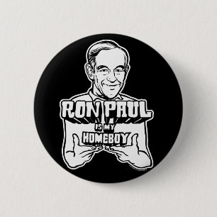 Bóton Redondo 5.08cm Ron Paul é meus botões do ficar em casa
