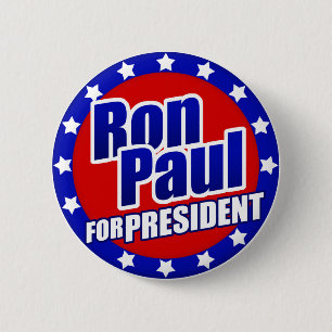 Bóton Redondo 5.08cm Ron Paul para o presidente Botão