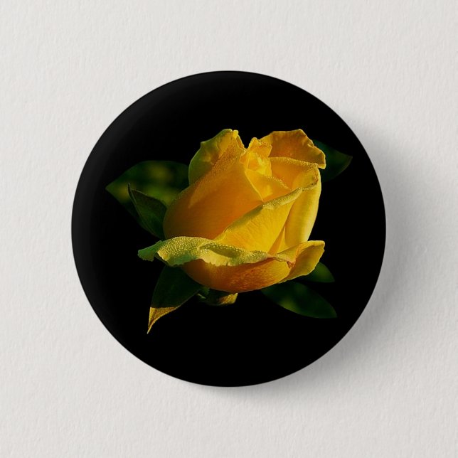 Bóton Redondo 5.08cm Rosa Amarelo Grande (Frente)