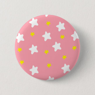 Bóton Redondo 5.08cm Rosa feliz das estrelas