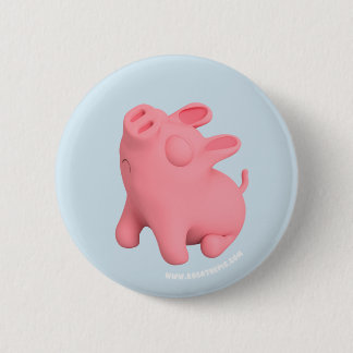 Bóton Redondo 5.08cm Rosa the Pig is Snobby
