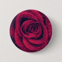 Bóton Redondo 5.08cm rosa vermelha