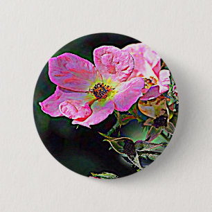 Bóton Redondo 5.08cm Rosa Wild Dakota do Norte