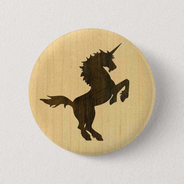 Bóton Redondo 5.08cm Rosewood Unicorn (Frente)