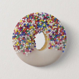 Bóton Redondo 5.08cm rosquinha com confeitos