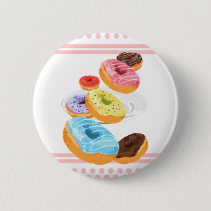 Bóton Redondo 5.08cm Rosquinhas