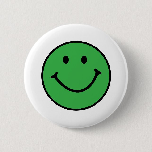 Bóton Redondo 5.08cm rosto verde clássico (Frente)