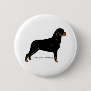 Bóton Redondo 5.08cm Rottweiler