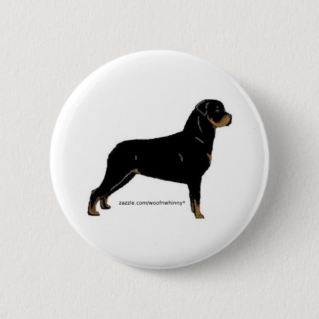Bóton Redondo 5.08cm Rottweiler (Frente)