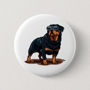 Bóton Redondo 5.08cm Rottweiler The Gent