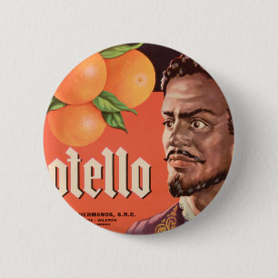 Bóton Redondo 5.08cm Rótulo Laranja Otello