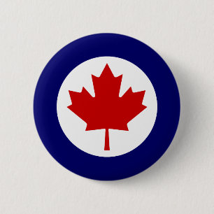 Bóton Redondo 5.08cm Roundel Canadense