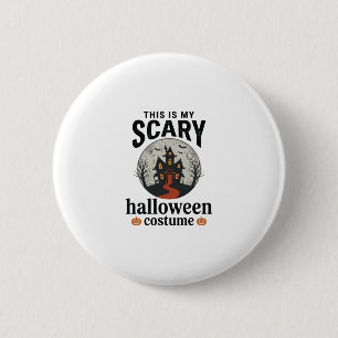 Bóton Redondo 5.08cm Roupa Assustadora de Halloween Casa Assombrada Vet