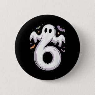 Bóton Redondo 5.08cm Roupa de Halloween engraçada de 6 fantasmas meme c
