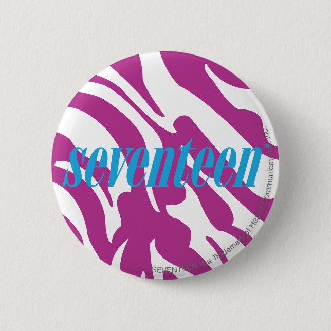 Bóton Redondo 5.08cm Roxo da zebra (Frente)