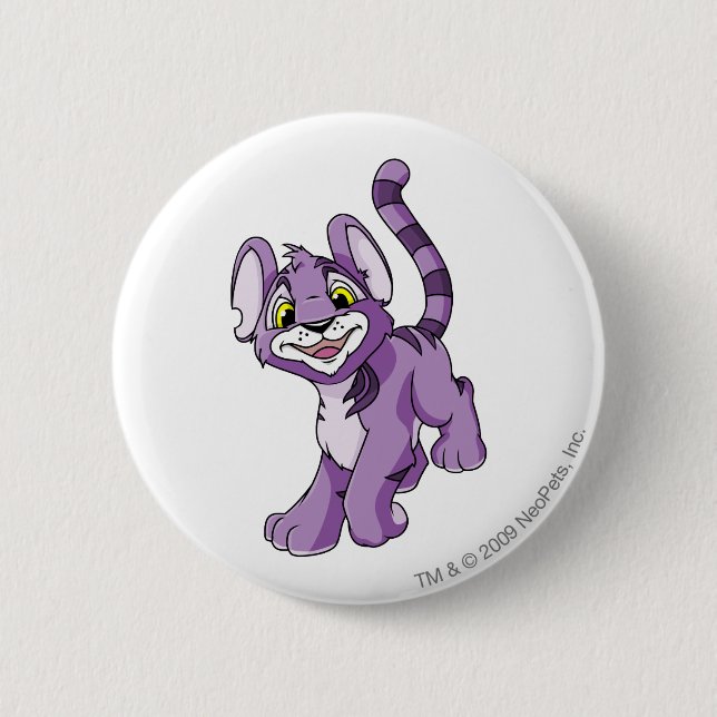 Bóton Redondo 5.08cm Roxo de Kougra (Frente)