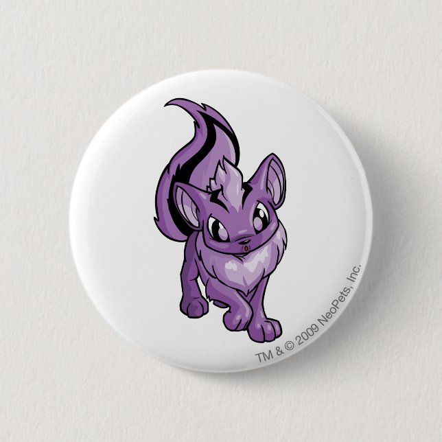 Bóton Redondo 5.08cm Roxo de Xweetok (Frente)