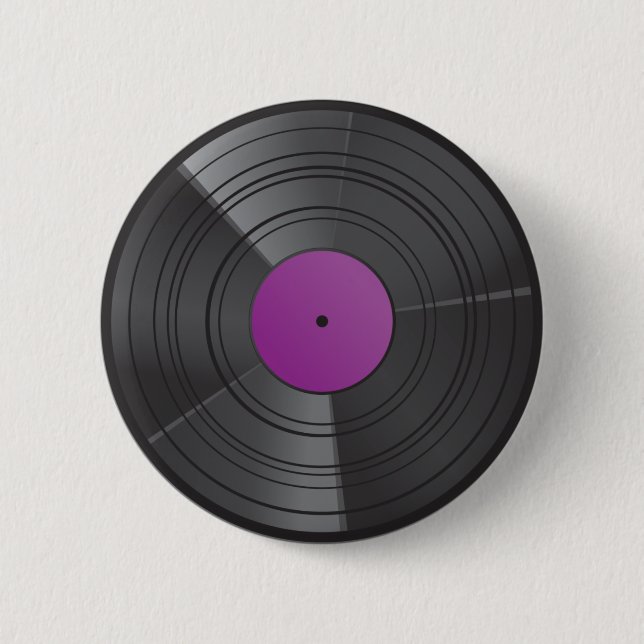 Bóton Redondo 5.08cm Roxo do botão do vinil (Frente)