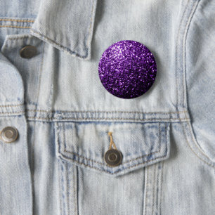 Bóton Redondo 5.08cm Roxo escuro brilho falso brilhos faiscantes