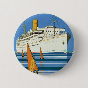 Bóton Redondo 5.08cm Royal Mail "Atlantis Cruises"