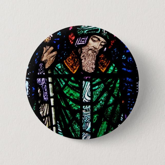 Bóton Redondo 5.08cm Rua, Patrick StainGlass (Frente)