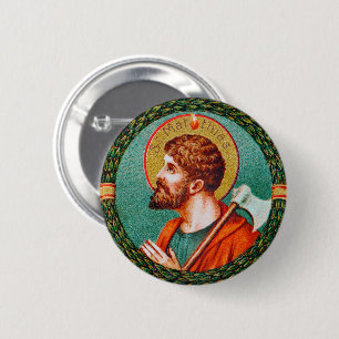 Bóton Redondo 5.08cm Ruas. Matthias the Apostle (JMAS 09) Round