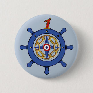 Bóton Redondo 5.08cm Rudder Logo Badge